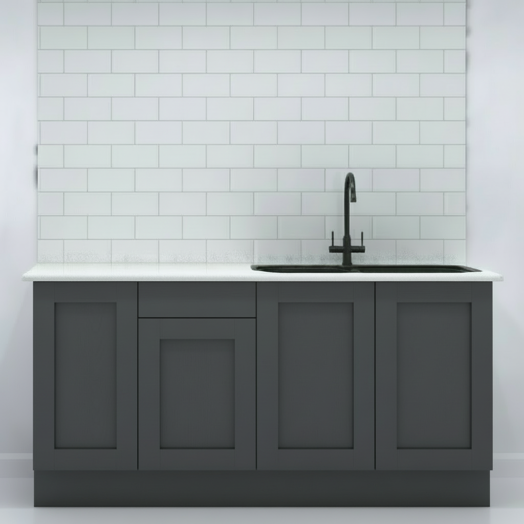 Modern shaker mini kitchen