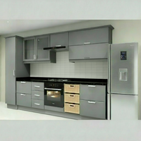Straight Space-Saving Kitchen