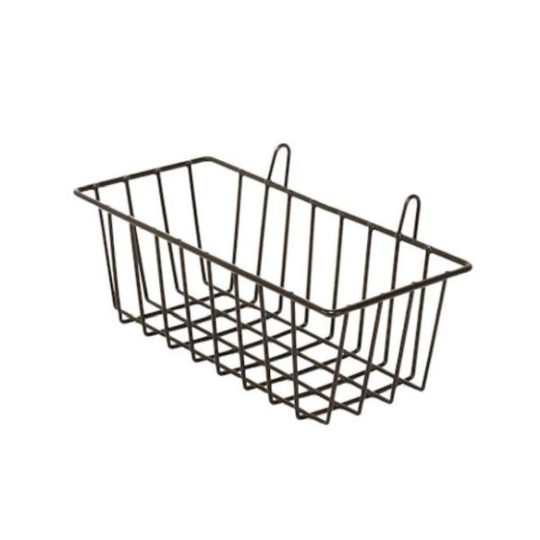 Medium Metal Grid Basket – Black
