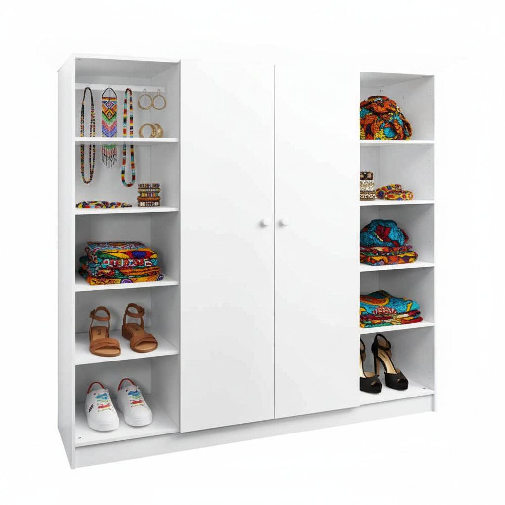 Wardrobe 1800 with 8 Shelves