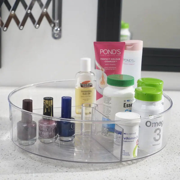 Acrylic Lazy Susan with Divisions