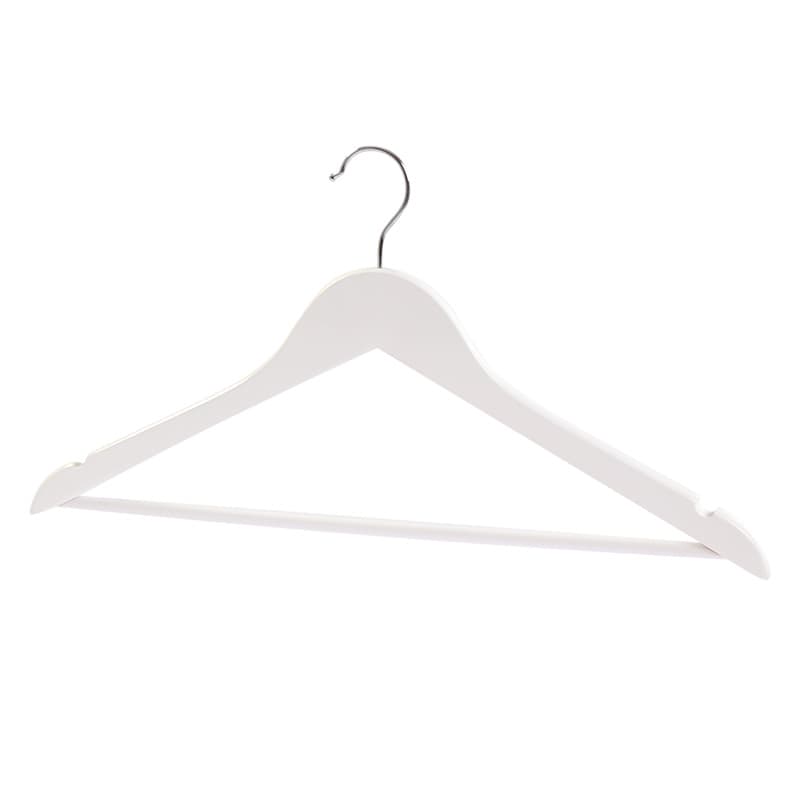 White Wooden Hangers (set of 5)