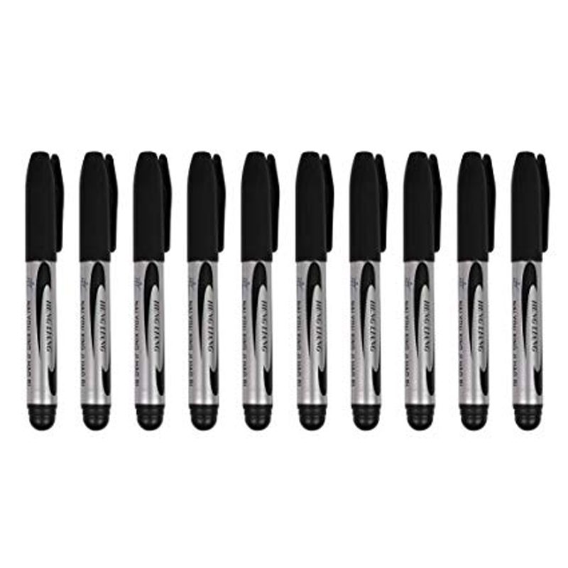 Thick Black Permanent Markers - 10pk