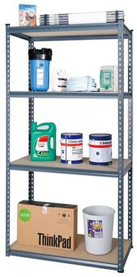 4-Tier Metal Stand with MDF Shelves