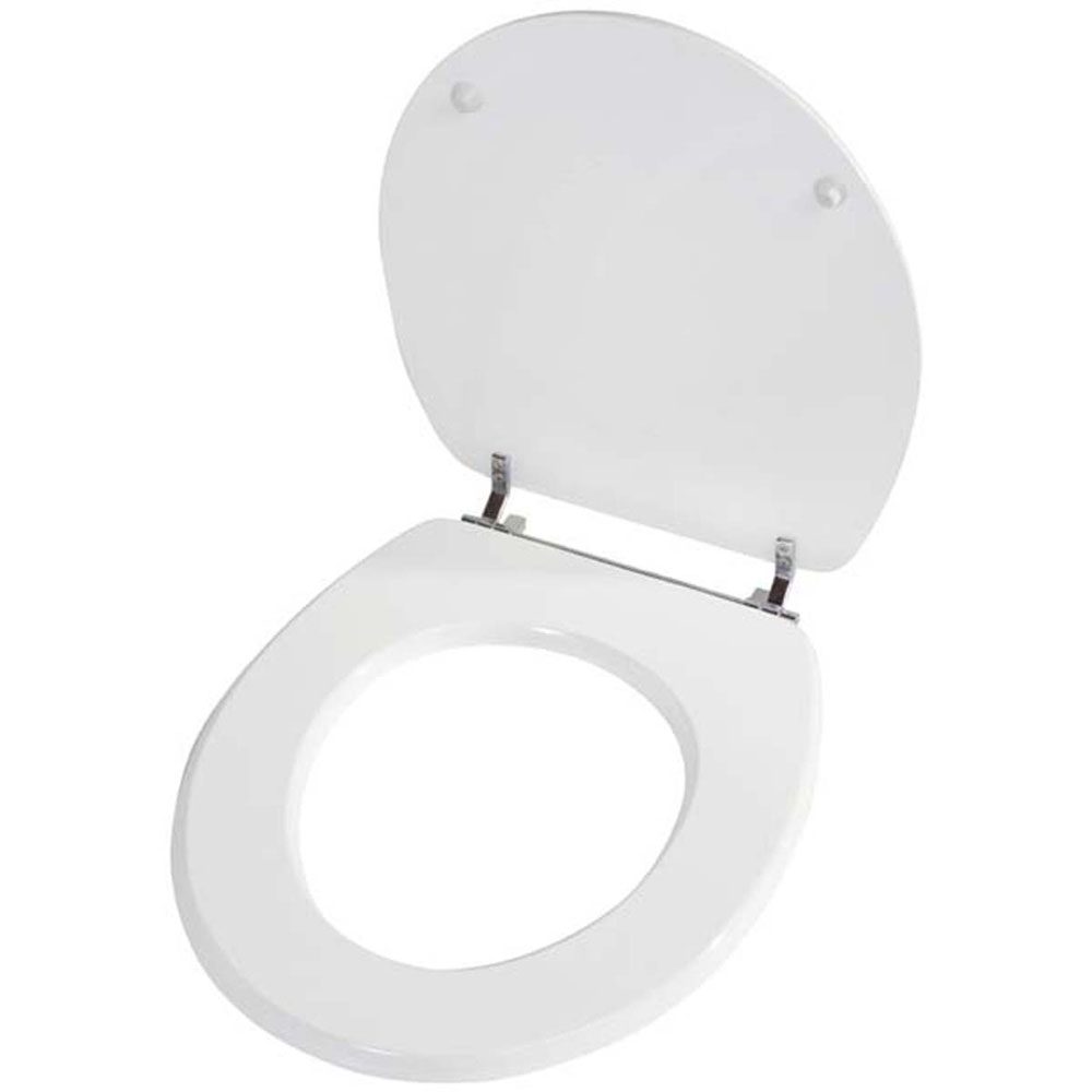Deluxe White Toilet Seat (MDF 457mm)