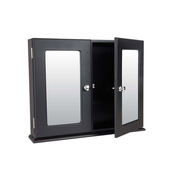 Double Door Mirror Cabinet (465 x 535mm Mahogany)