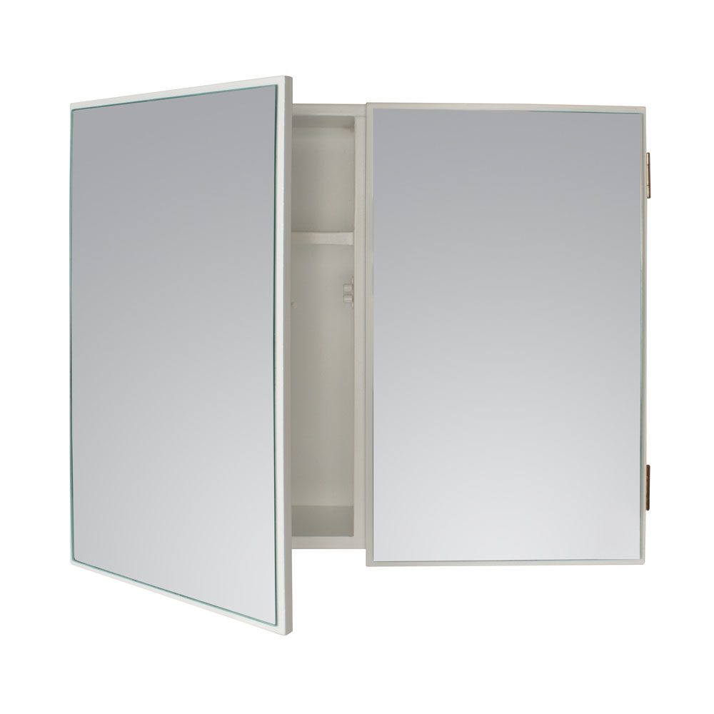 Double Door Mirrror Cabinet (410 x 510mm - Stained Pine)