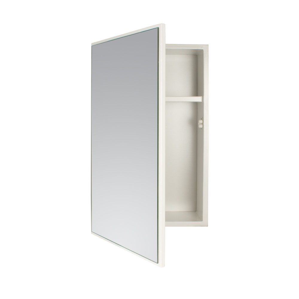 Single Door Mirror Cabinet (410 x 220mm - Stained Pine)
