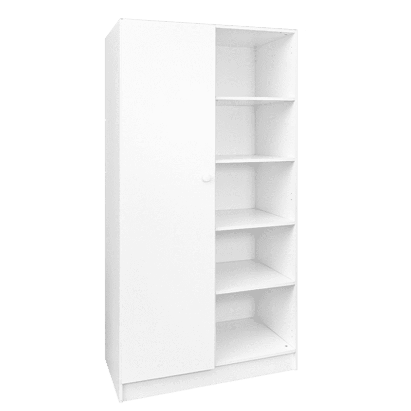 Flatpack Children's Wardrobe (Hanging & Shelves) - Built-in