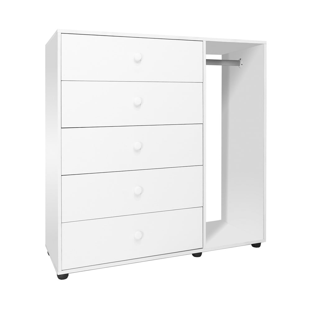 Chest of drawers with hanging deals rail