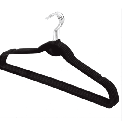 Mainstays Non-Slip Clothes Hangers, 10 Pack, White, Durable Plastic, TPE  Strips - AliExpress