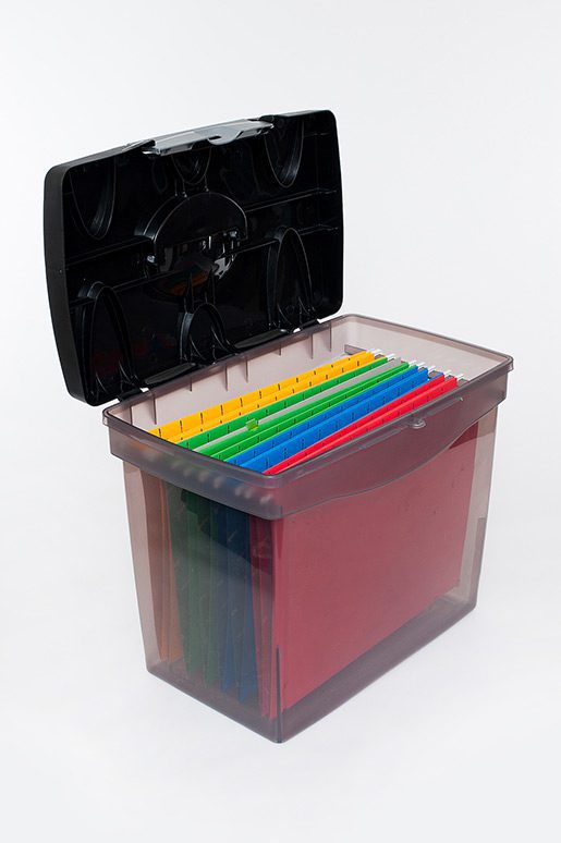 Portable Filing Case with Files - Office Storage Organise - UCAN