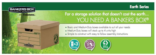 Bankers Box® Earth Series Large Storage Box - 2pk