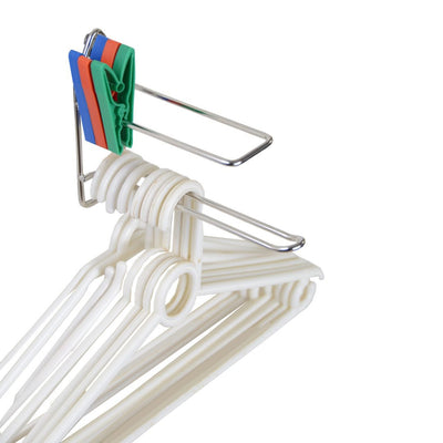 Mainstays Non-Slip Clothes Hangers, 10 Pack, White, Durable Plastic, TPE  Strips - AliExpress