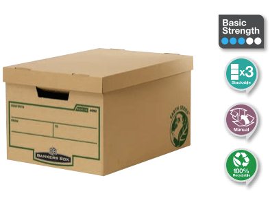 Bankers Box® Earth Series Large Storage Box - 2pk