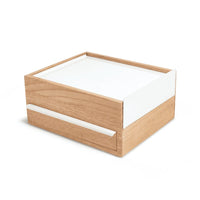 stowit storage box - natural with white 6