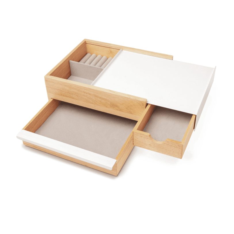 stowit storage box - natural with white - main