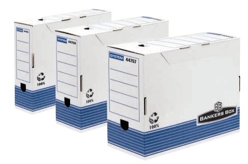 Bankers Box® System Series A4 Transfer File 4pk - 80mm